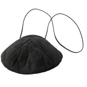 Vintage 1980's PARK AVENUE INT Black Suede Purse